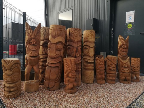 Tiki polynésien bois - tiki,