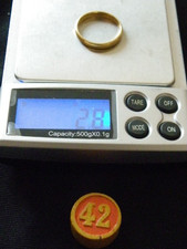 bague alliance or jaune 18 carats