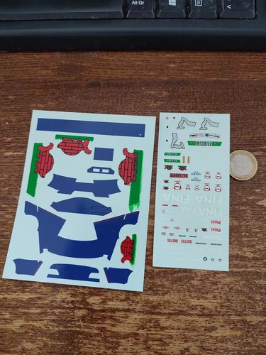 Decals decalcomanie lot - decals, bleu