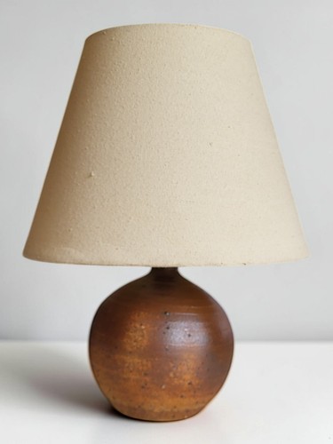 Lampe boule grès pyrité - grès,