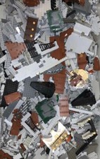 Lego Castle Lot Bulk 1 Pound Lot bricks, slopes, castle Rock Wall Burp MOC