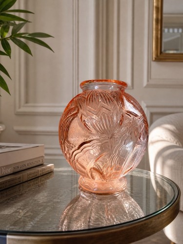 Vase art déco tulipes pierre - art,