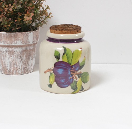Ancien pot confiture pêche - ancien,