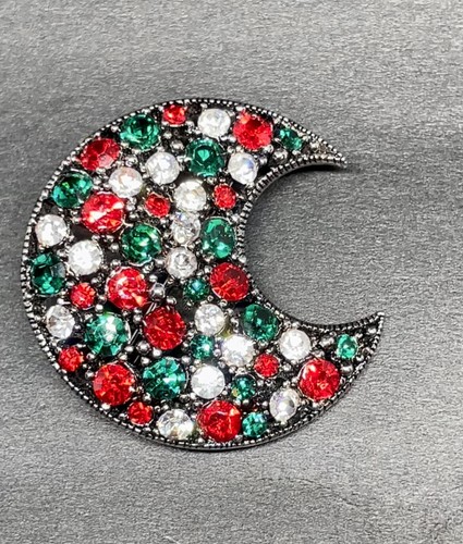Brooch pin fashion moon red - pin,