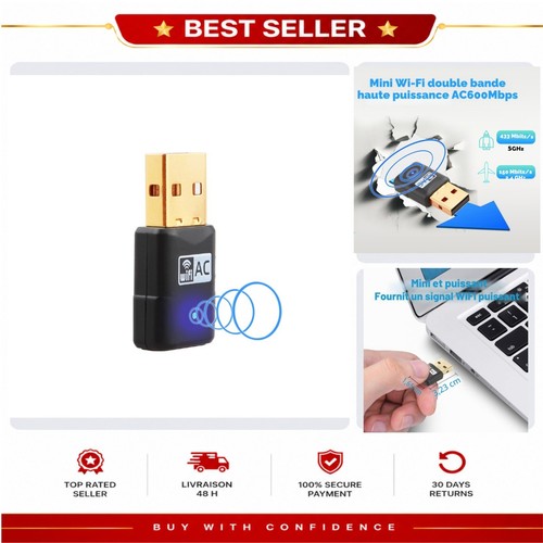 Clé wifi usb ac600 double - wifi,
