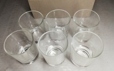 Lot 6 small liqueur glass vintage France Reims collection showcase object 