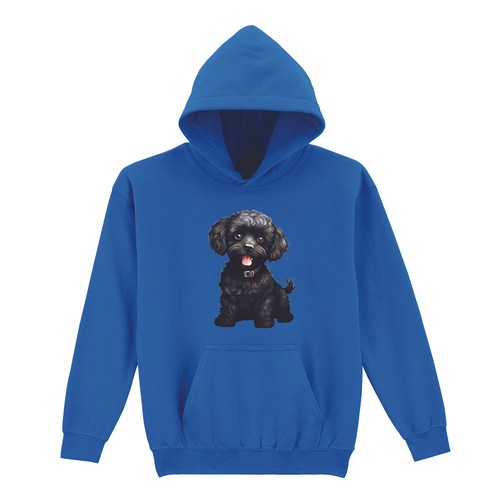 Pull capuche noir - pull, à