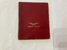 MOTO GUZZI: POCKET ROAD MAP WITH MOTORCYCLE MODELS IN VINTAGE BACK.