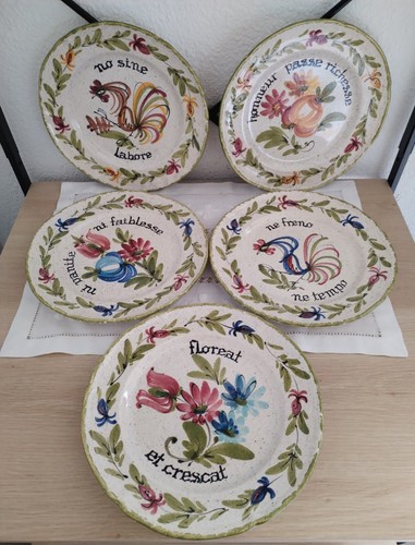 Lot assiettes faïence - lot,