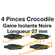 4 Pinces Crocodile Isolées