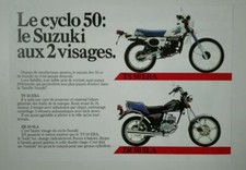 Suzuki TS 50 et ZR 50 de 1985 Prospectus Catalogue Brochure Moto   