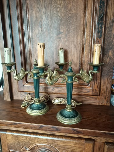 Ancienne paire chandeliers - paire,