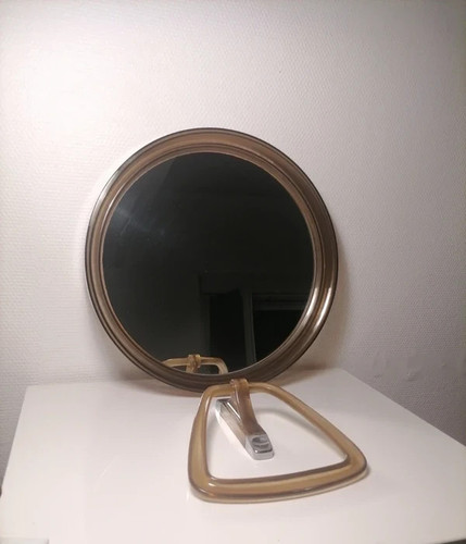 Miroir vintage marron cm - marron, 40