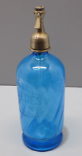 -BOUTEILLE SIPHON EAU DE SELTZ BLEUE J FIALDES A PENNE COLLECTION  BISTROT  D