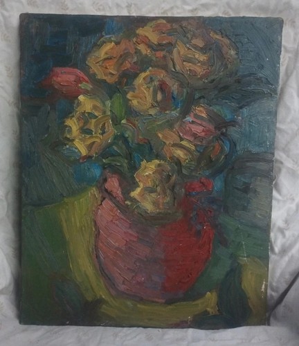 Tableau ancien huile nature - tableau,