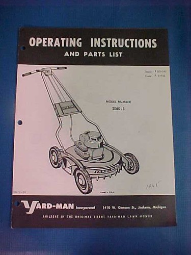 Vintage yard man - vintage, rotary