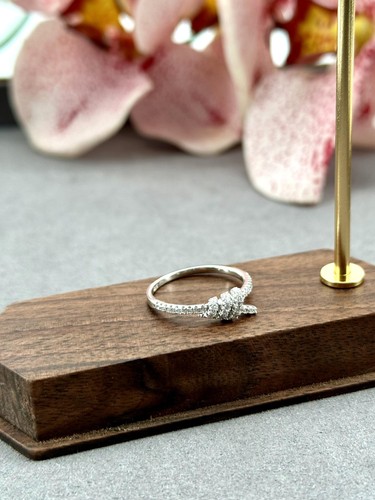 110972 bague noeud pavé - noeud,