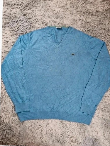 Lacoste pull col bleu - lacoste,