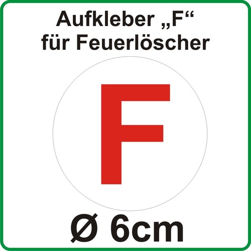 Sticker for fire - sticker, "f"