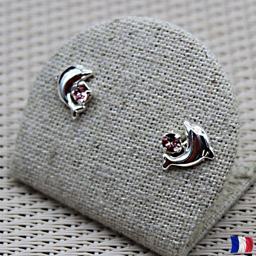 Boucles oreilles dauphin - d'oreilles,