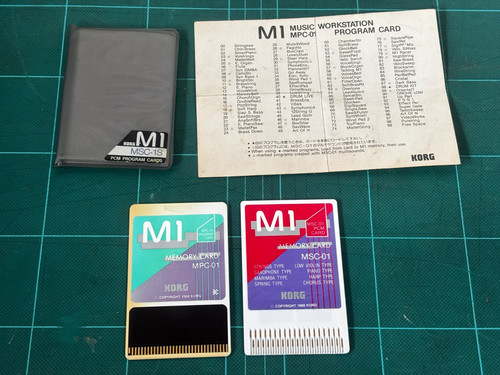 Korg pcm program cards - korg, m1
