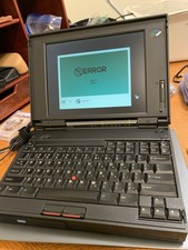 Vintage IBM 365 XD Thinkpad w/lots of of extra goodies and very nice case GEM