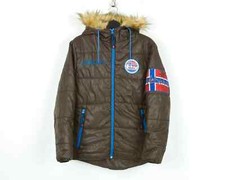 Nebulus FEMME S Veste Capuche Parka Rembourrée Fermeture Éclair Coupe-Vent Faux