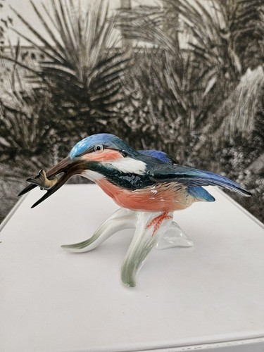 Oiseau porcelaine saxe - oiseau, en