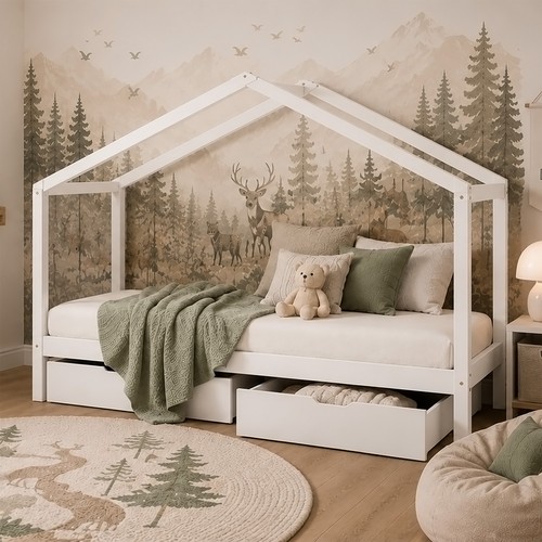 Cadre lit maison 90x200 - de,