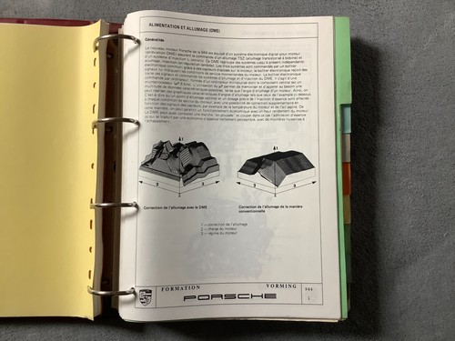 Document officiel porsche 944 - document,