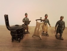 jouet anciens soldats français cuisinier et officier de 14/18 LP Paris Rare