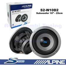 Subwoofer ALPINE S2-W10D2 10" 25Cm 1800W 600Wrms Double Bobine 2+2 Ohm