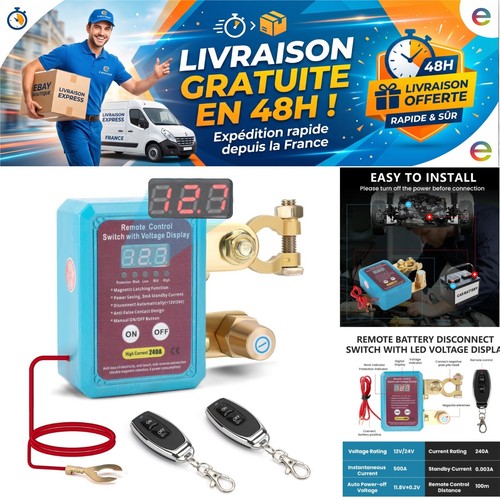 Coupe circuit batterie 12v - coupe-circuit,