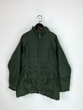 Musto Green Puffer Down Jacket High Neck Zip Pockets Size UK16