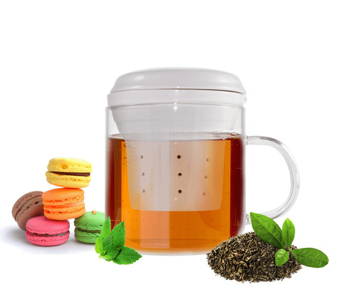 Verre thé avec passoire à - à,