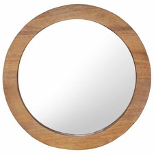 Teck Miroir Mural 40 cm Rond