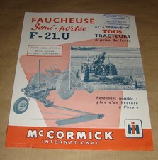 JG McCormick IH Faucheuse F 21