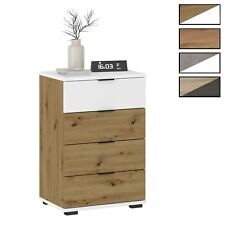 Table de chevet 4 tiroirs table de nuit haute en mélaminé