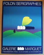FOLON series prints original posters '72 gallery marquet 
