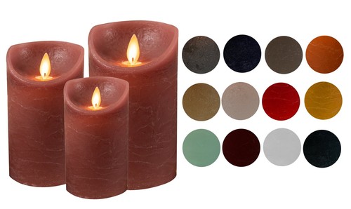 Bougie cire véritable led - véritable,