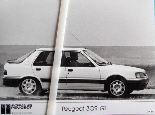 Photo presse peugeot 309 gti - ,
