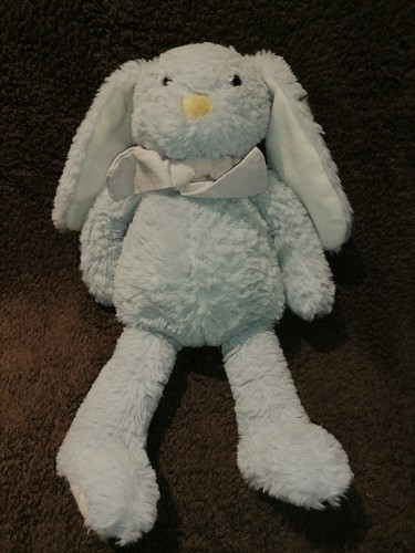 Doudou peluche lapin gris