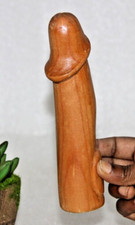 Wooden 6.8" Male Genitals, Big Dick, Wood Handmade Penis, Collectibles Art