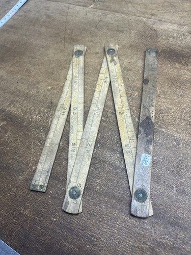 Mètre bois outil ancien - bois,