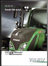 Fendt 700 Vario Tractor 2006-07 UK Market Sales Brochure 720 722 724
