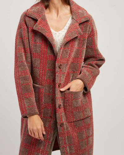 Manteau maille jacquard - maille, r