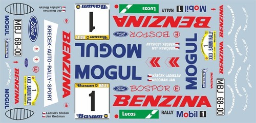 Decals ford escort rs - 1/43,