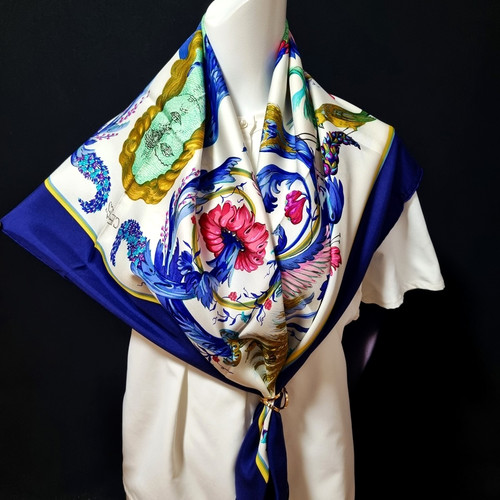 Rare vintage foulard soie - foulard,