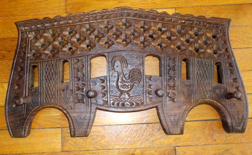 Porte manteau joug - porte-manteau, bois