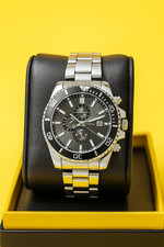 Montre Homme Sport en Acier Inoxydable - Cadran 40mm - Bracelet 220mm Neuve